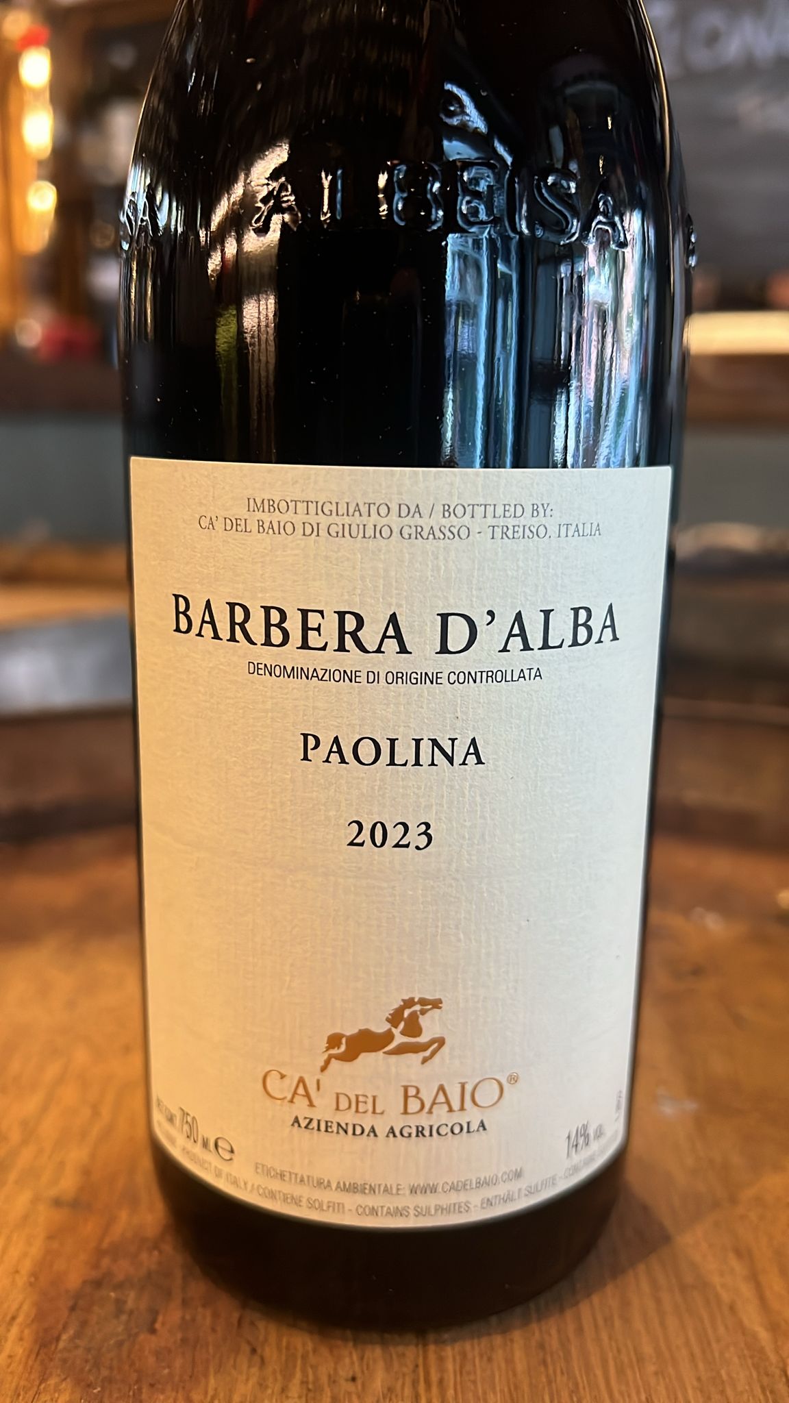 Paolina Rosso Barbera d'Alba Doc2023